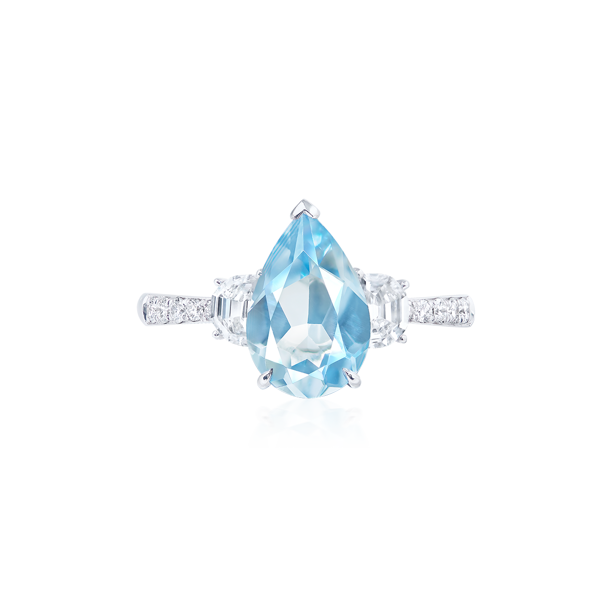 1.51克拉 海水藍寶鑽戒
Aquamarine and Diamond Ring