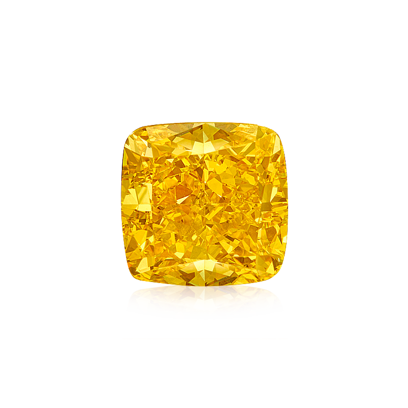 GIA 橘黃鑽裸石 3.07 克拉