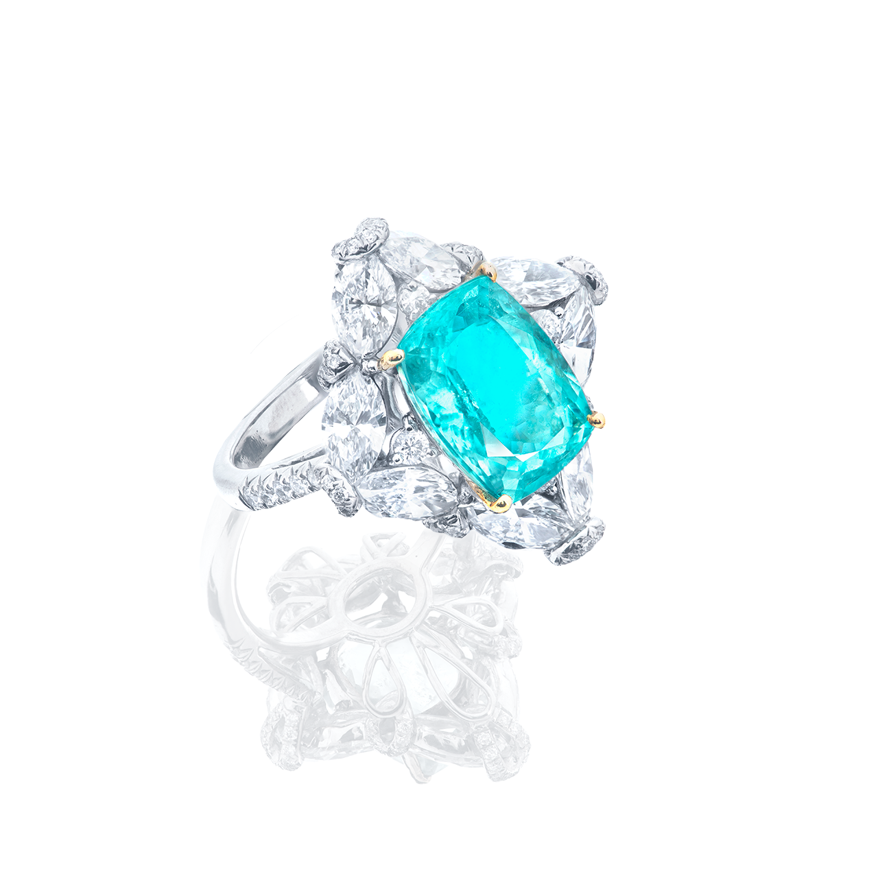 4.12 克拉 Paraiba藍碧璽戒
PARAIBA AND DIAMOND RING