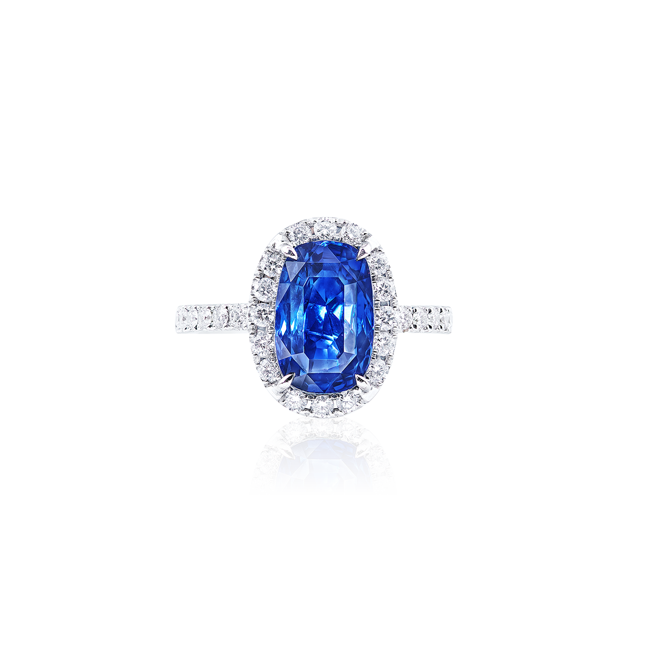 6.61克拉 藍寶鑽戒
Blue Sapphire and Diamond Ring