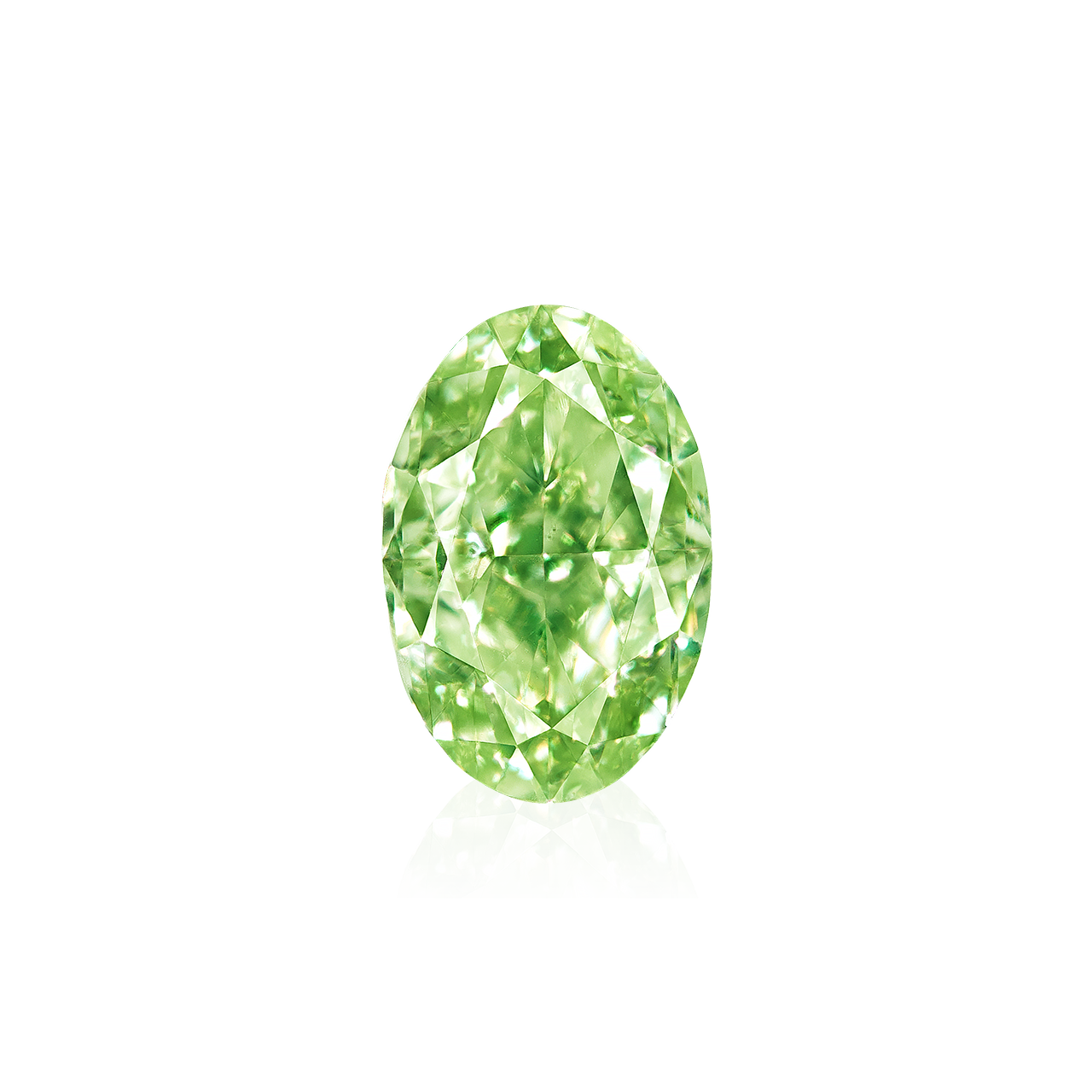 GIA 1.01克拉 黃綠鑽裸石
Unmounted Fancy Yellowish Green 
Colored Diamond