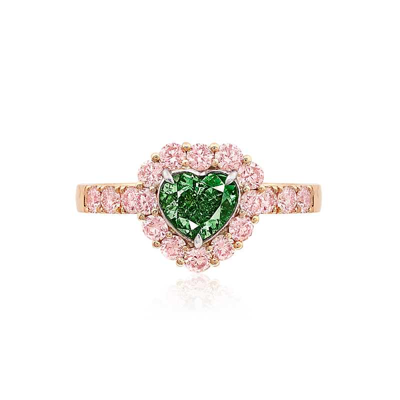 GIA 綠鑽戒 1.00 克拉