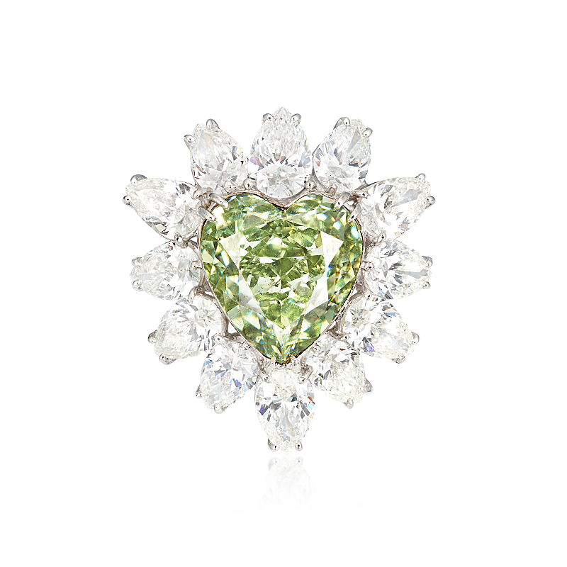GIA 綠鑽戒 5.02 克拉
