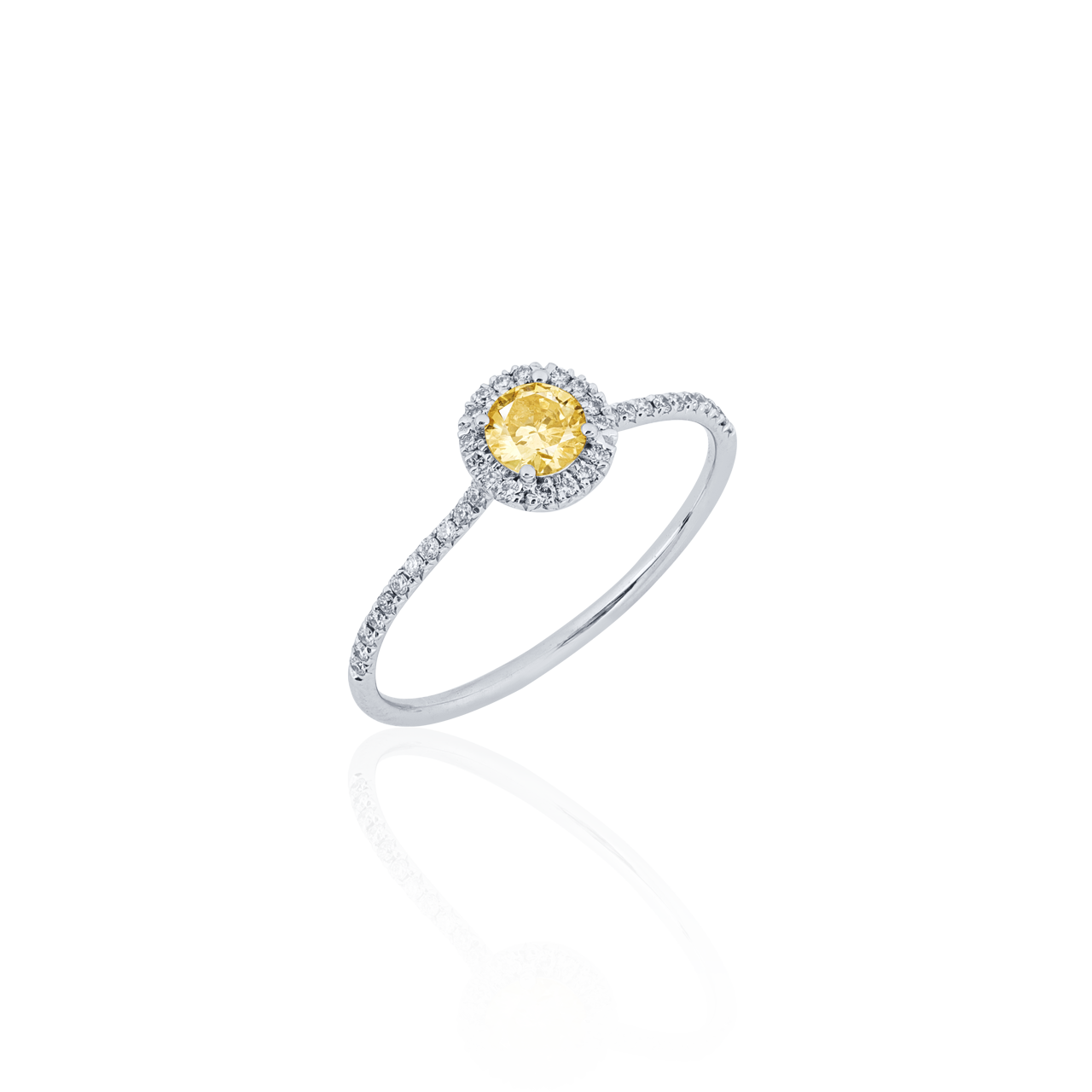 0.26克拉彩鑽戒指