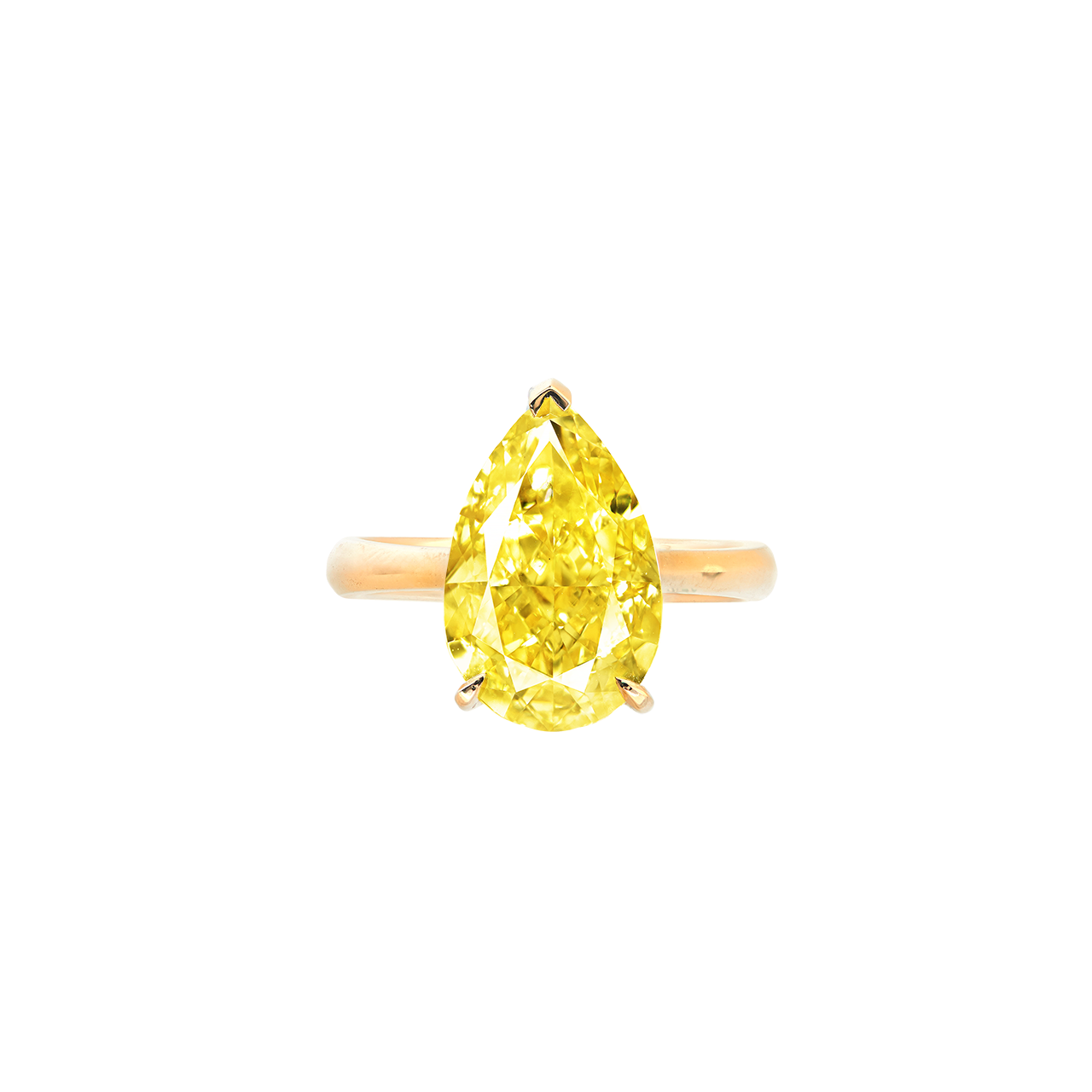 GIA 7.02CT黃鑽戒
FANCY YELLOW COLOURED DIAMOND AND DIAMOND RING