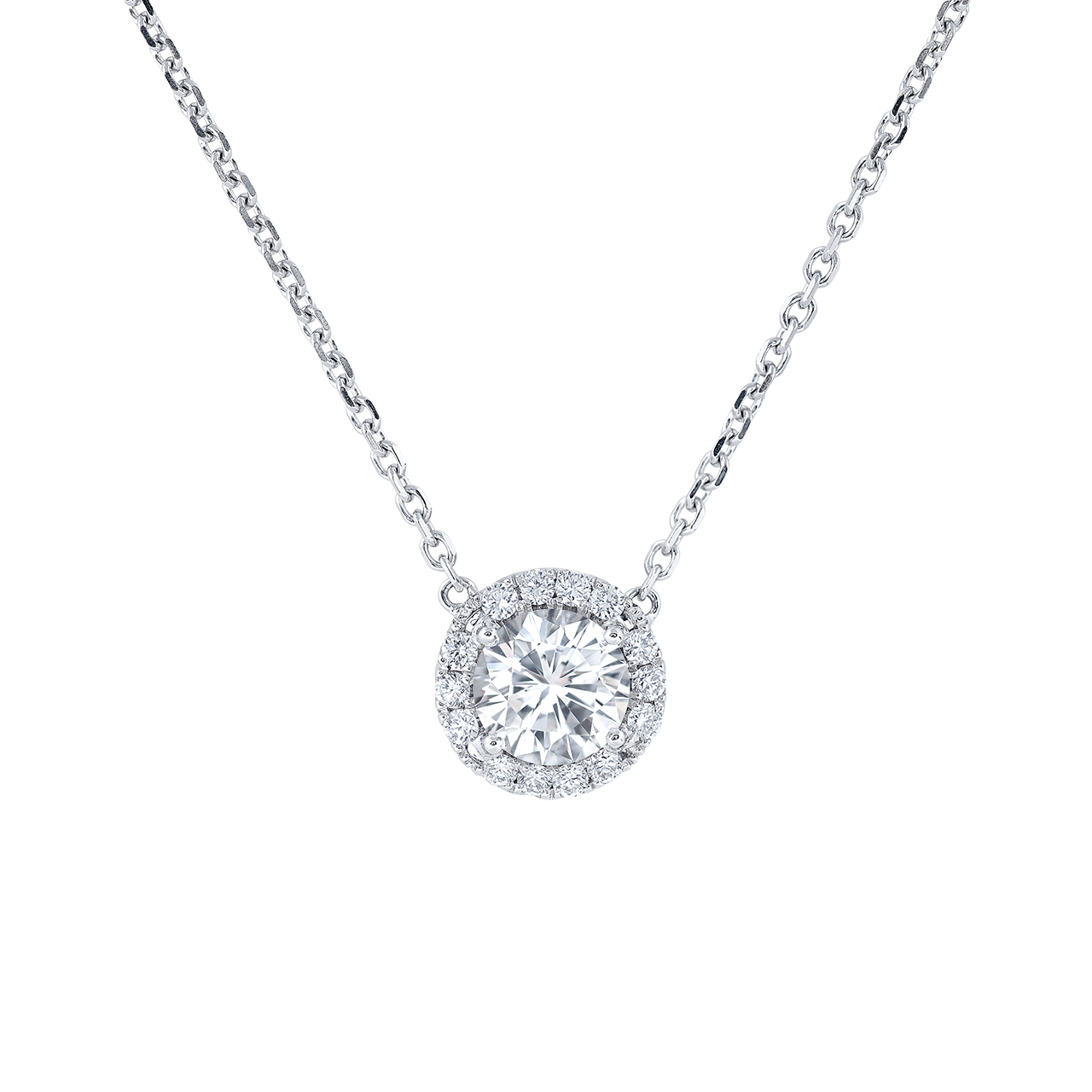 GIA 1.00克拉 白鑽項鍊
Round Brilliant Diamond Necklace