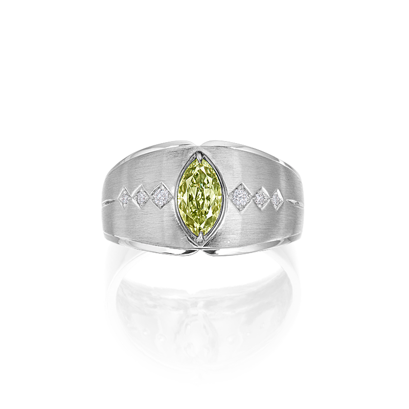 GIA 綠鑽戒 1.02 克拉