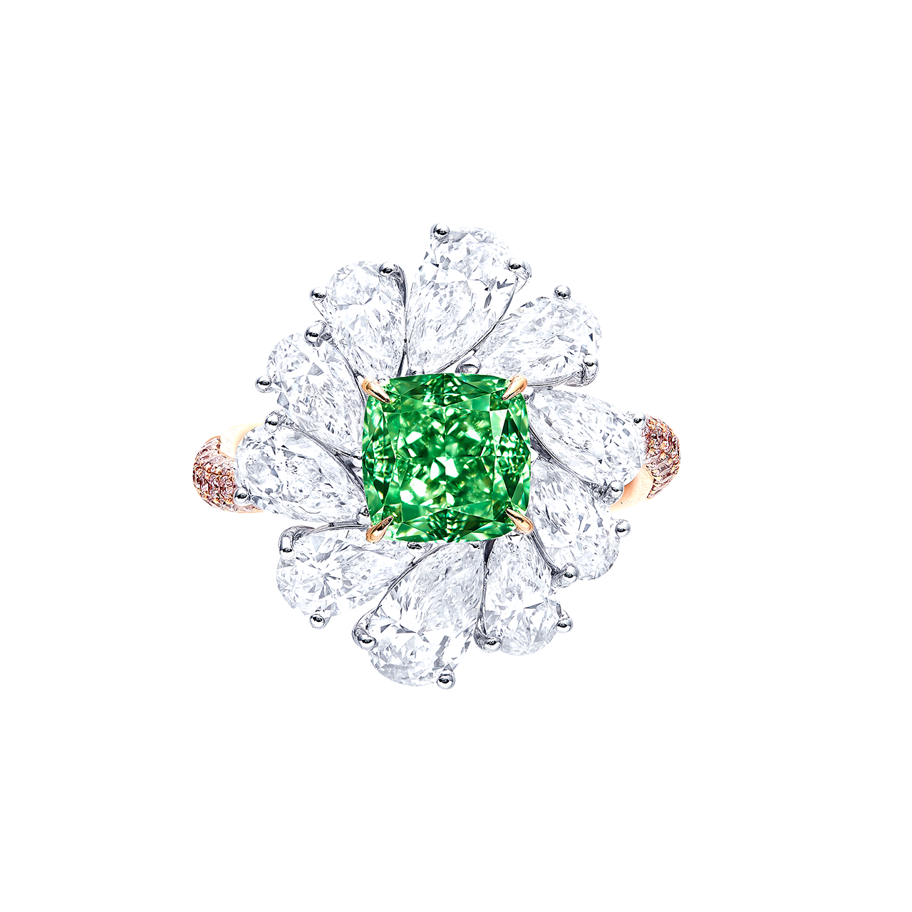 GIA 2.30克拉 濃彩綠鑽鑽戒