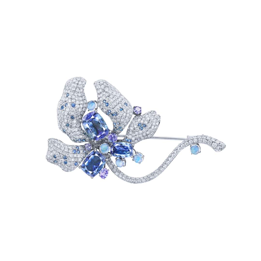 7.52克拉 丹泉石胸針 Tanzanite Brooch