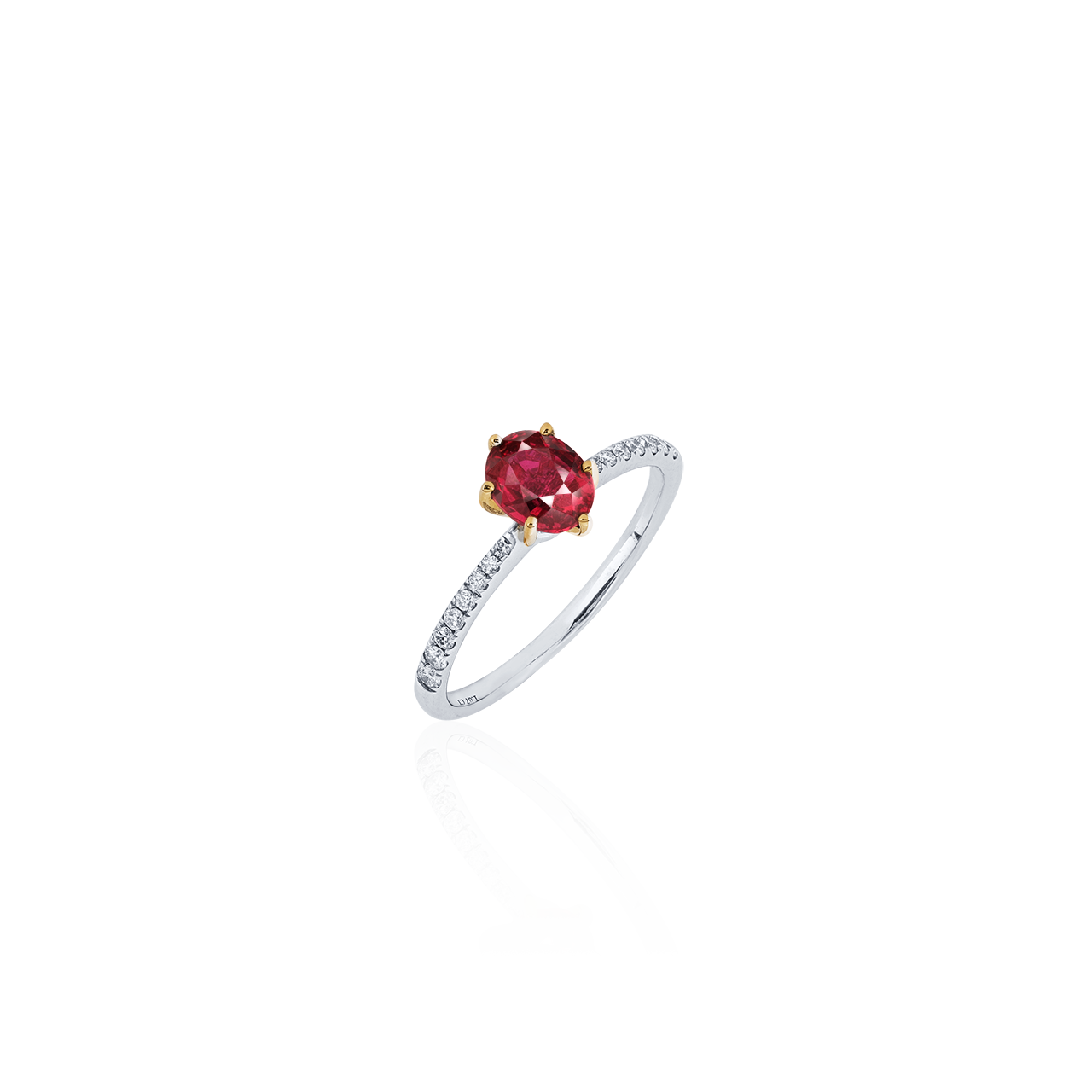 1.07克拉天然無燒紅寶石戒指