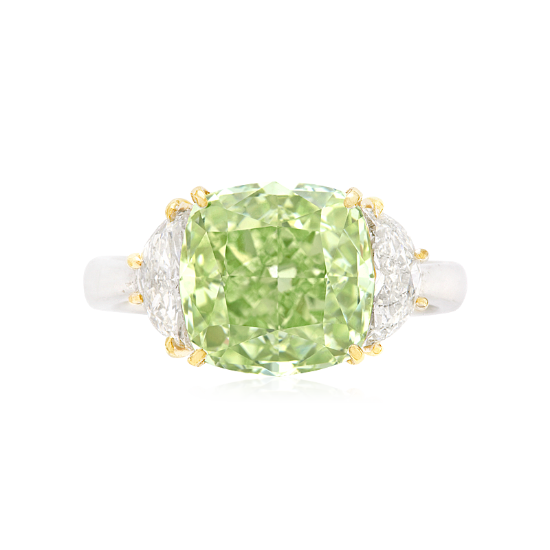 GIA 綠鑽戒 5.55 克拉