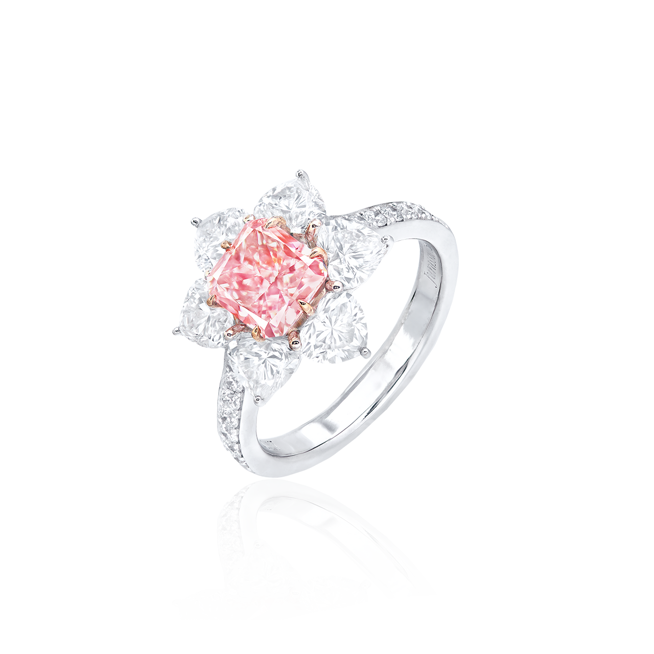 GIA 1.01克拉 粉彩鑽鑽戒
Fancy Pink Colored Diamond Ring