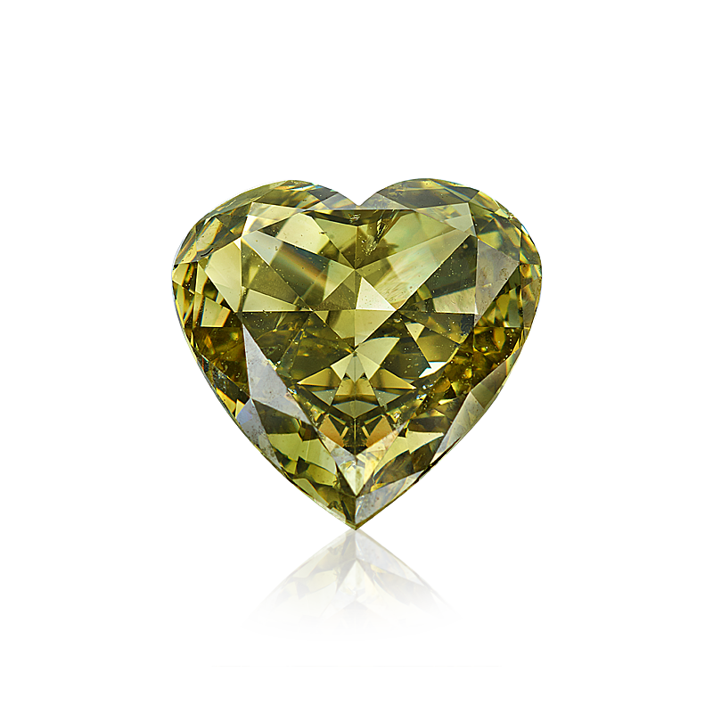 GIA 綠黃鑽裸石 1.76 克拉