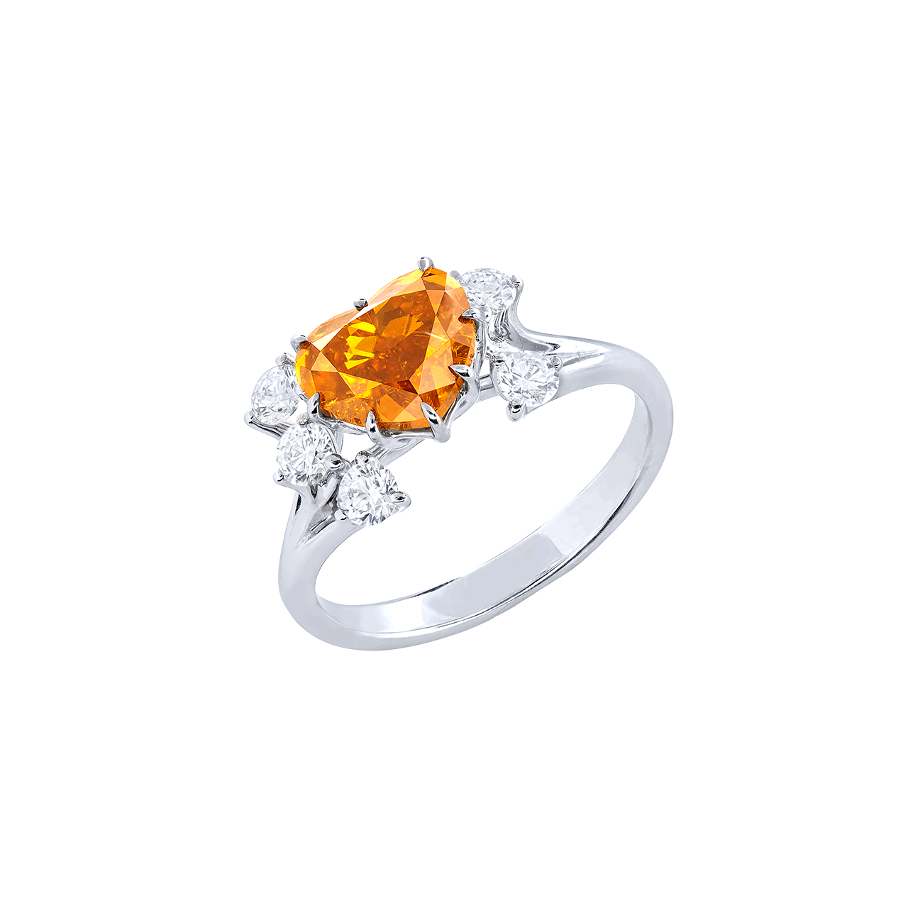 GIA 2.01克拉 深彩黃橘鑽戒
Fancy Deep Yellow- Orange Colored
and Diamond Ring